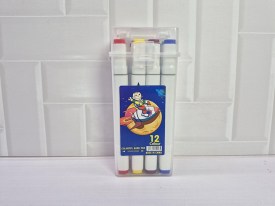 Marcadores caja polastica doble punta x12